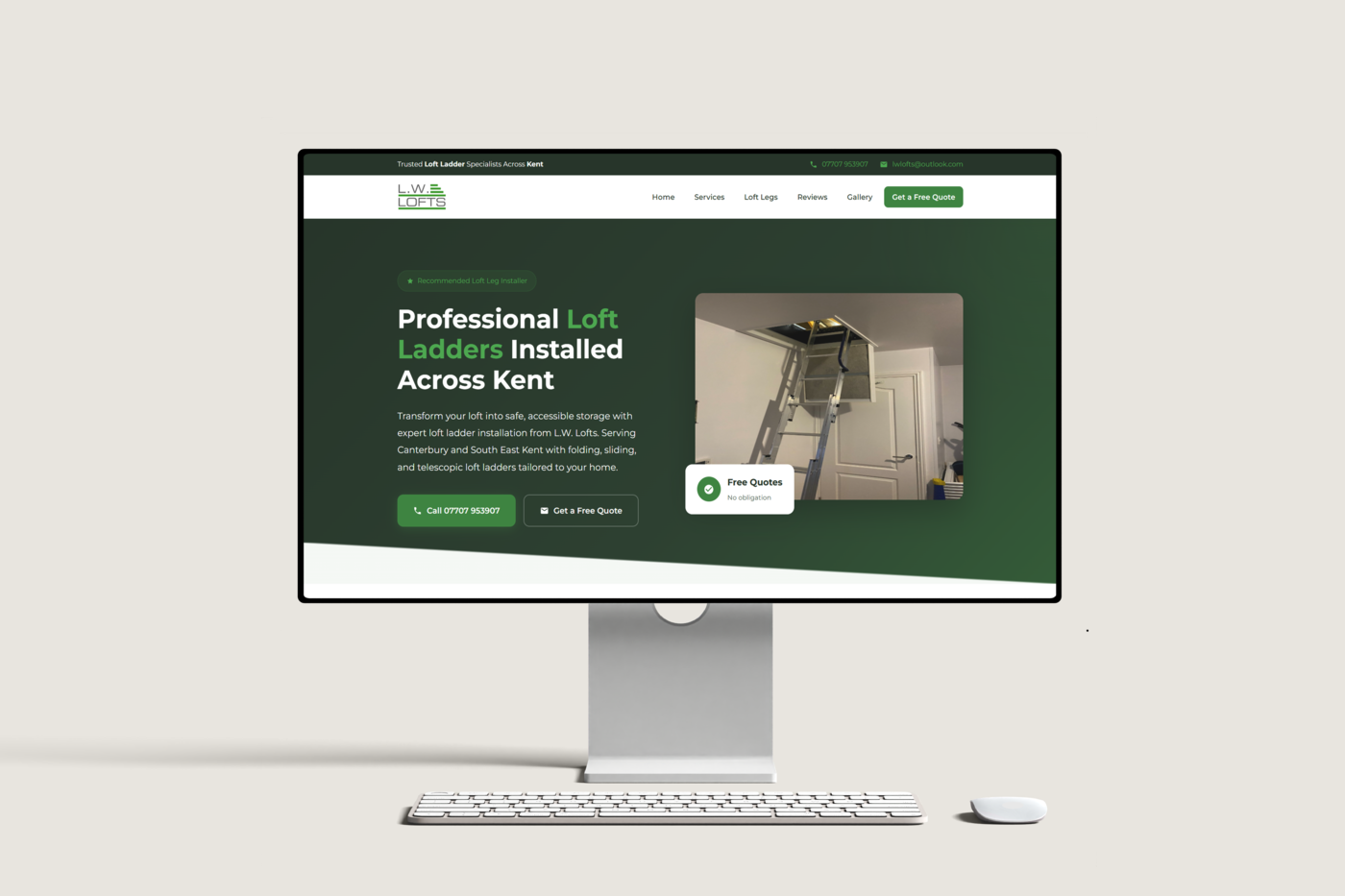 SEO landing page design by Qodex